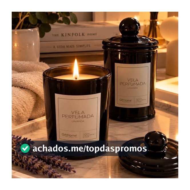 Vela Perfumada Aromática Lavanda pura sofisticação 275g