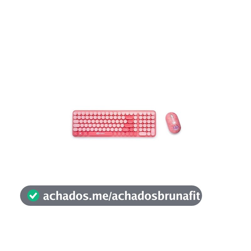 Combo Teclado e Mouse Fini Sem Fio Com Mini Receptor -Letron