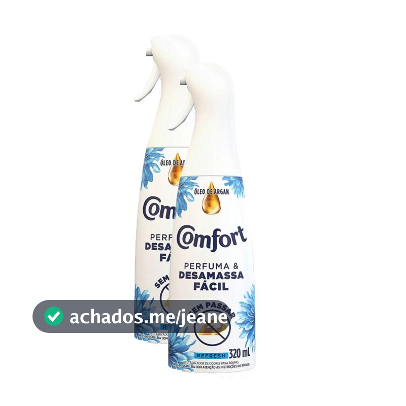 Kit 2 Revitalizador Instantâneo Comfort para Roupa Refresh 320ml