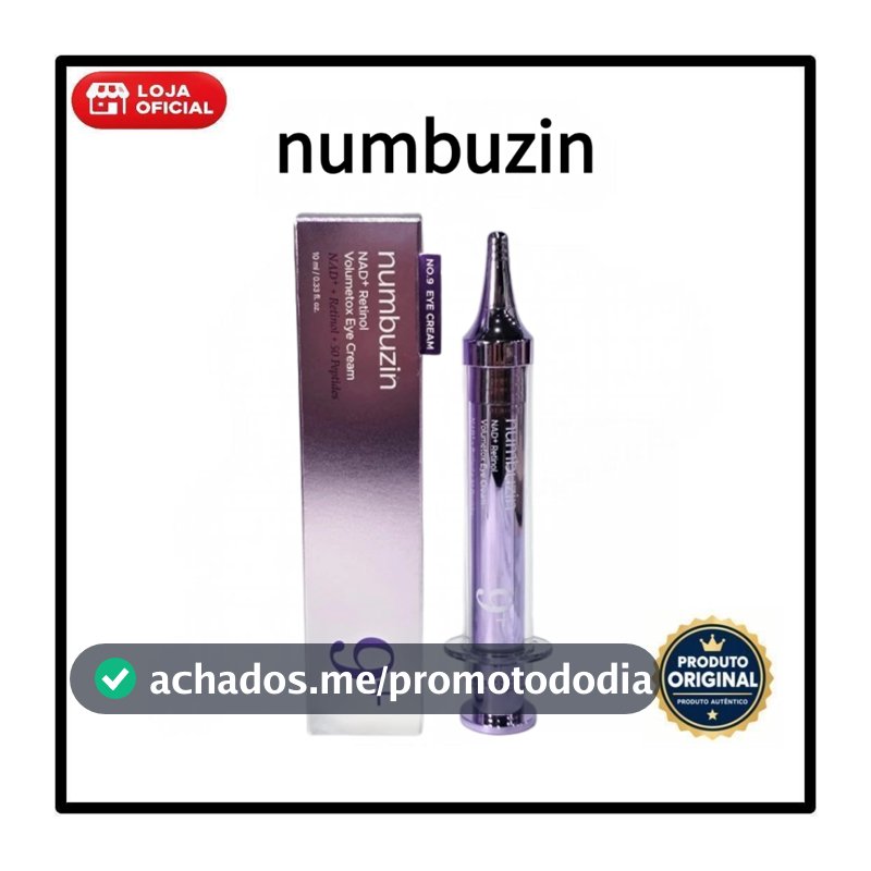 NUMBUZIN No . 9 NAD + Retinol Volumetox Creme Para Olhos 10ml