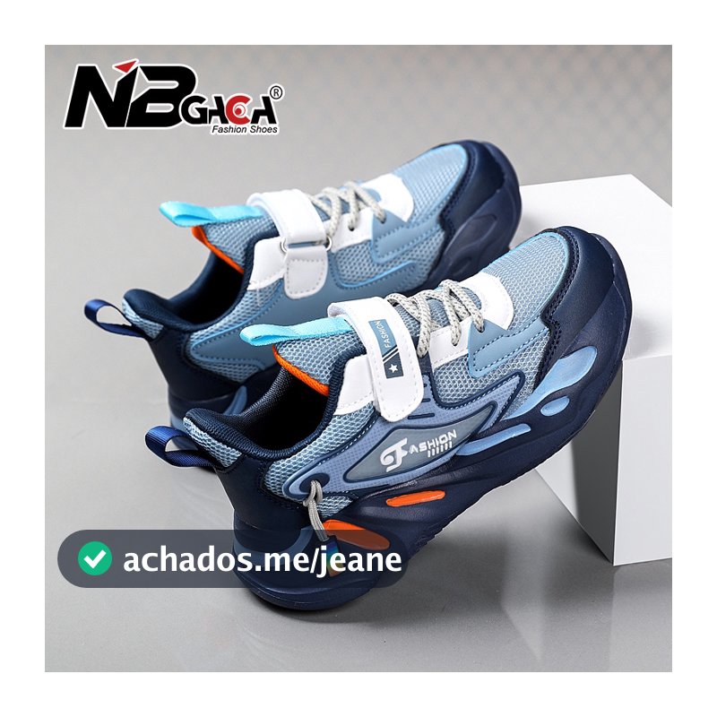 Fashion Kids Sneakers Tênis De Malha Dupla Respirável Para Meninos De 5-18 Anos De Idade Corrida Esportiva Leve Crianças