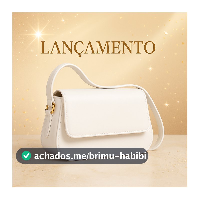 Bolsa Feminina Modelo Baguete Duas Fivela De Ombro Ali Freitas