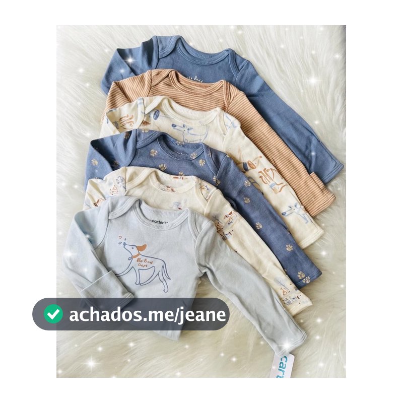 Kit 6 bodies Manga Longa- Body-Carters RN