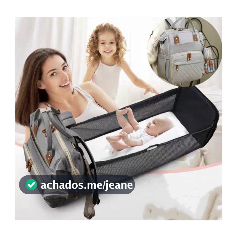 Bolsa Portátil Para Mamãe Berço Carrinho De Bebê Mochila Leve Multifuncional Grande Capacidade