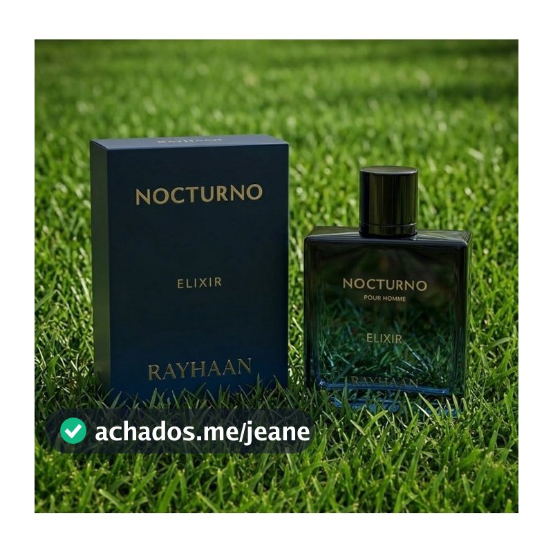 Perfume Árabe Rayhaan Nocturno Elixir Masculino EDP 100ml Original Importado