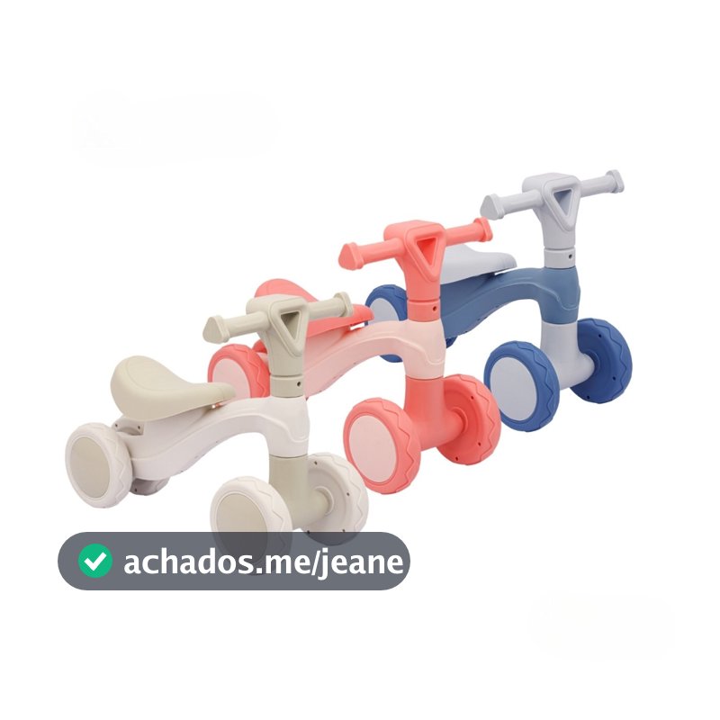 Bicicleta Equilibrio Infantil Sem Pedal 4 Rodas Andador Bebe  Zippy Toys