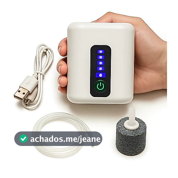 Bomba De Ar De Oxigênio Para Aquário , Bateria De Lítio Recarregável , Externa Pesca USB