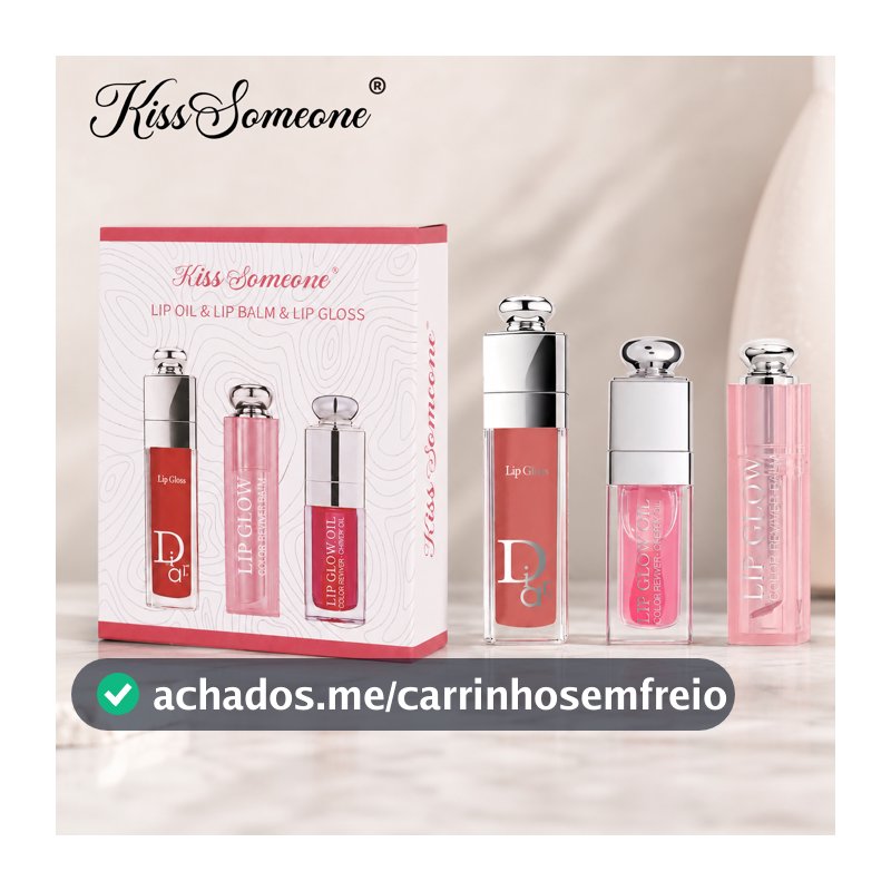 Conjunto De Brilho Labial Moderno , 3 Peças , Acabamento Suculento Brilhante , Maquiagem Portátil , Kit De Beleza , Pres