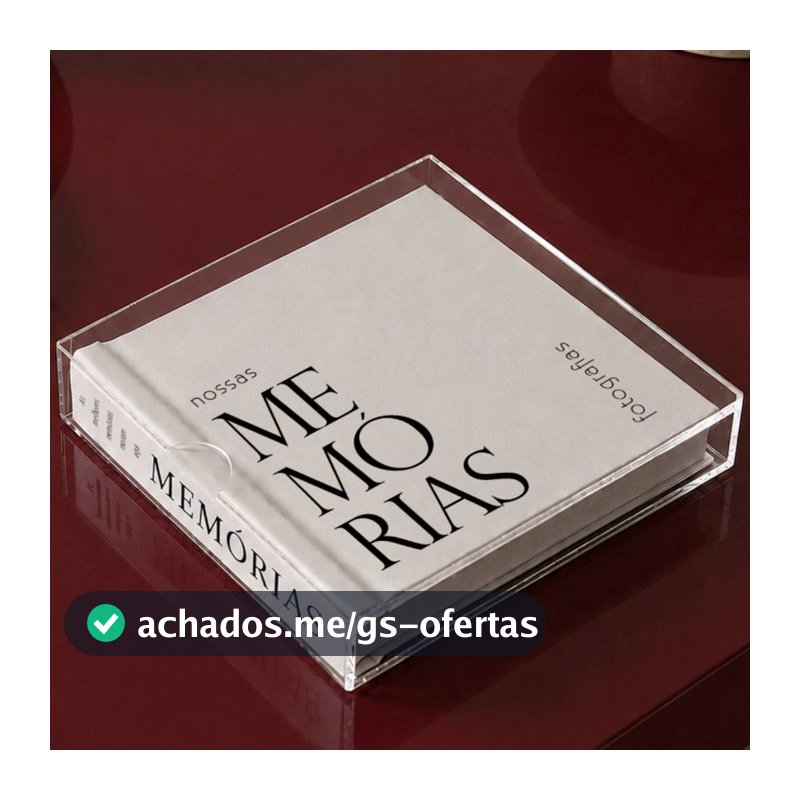 Álbum para Colar Fotos Premium 20x20 | Álbum de Memórias para Aniversário, Bebê, Viagem | Presente Criativo para Casal
