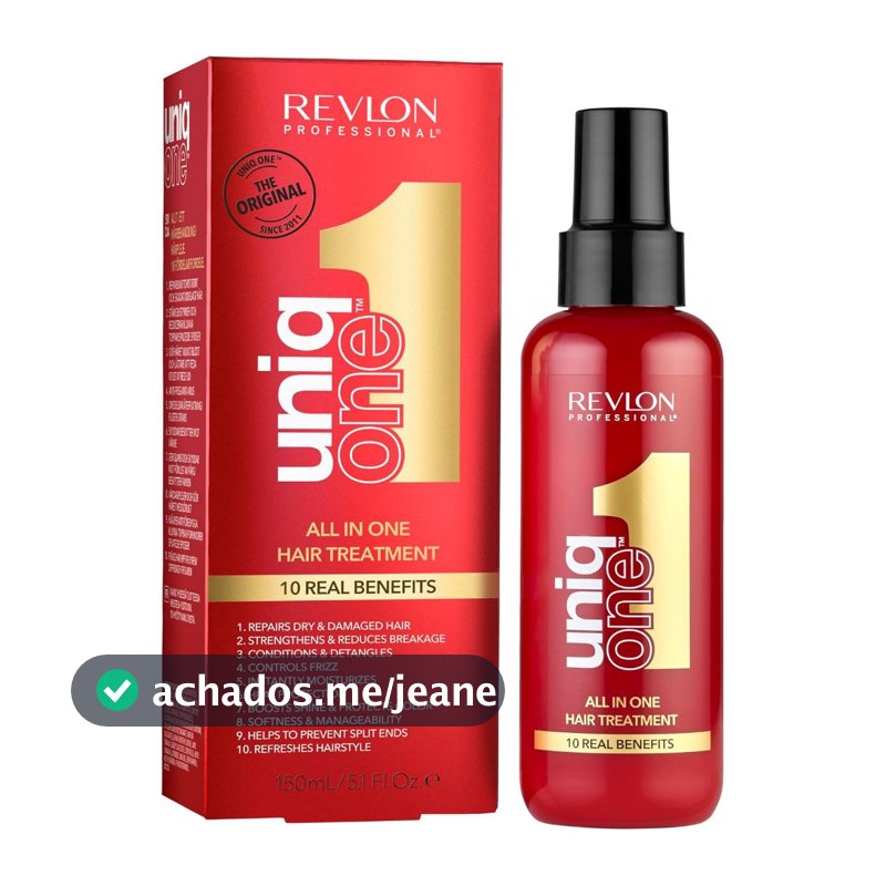 Revlon Uniq One Leave-In 150ml (Tratamento Capilar 10 em 1) Indicado para todos tipos de cabelo