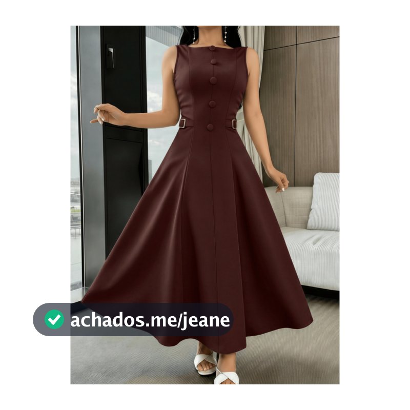 Vestido Longo Liso Casamento Social em Tecido Alfaiataria sem manga Elegante P M G