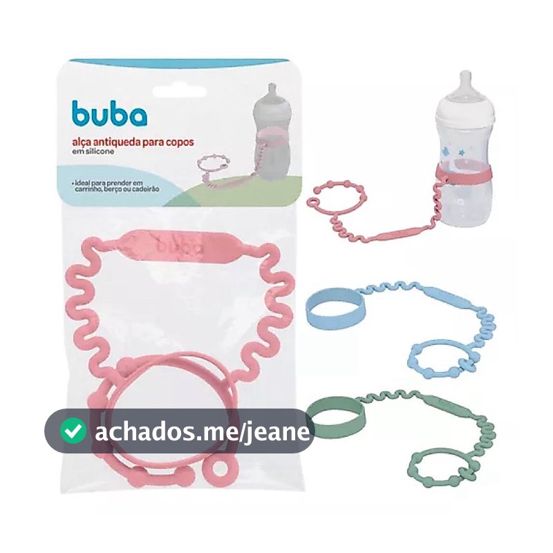 Alça De Silicone Antiqueda Para Copos e Mamadeiras - Buba, Introdução Alimentar
