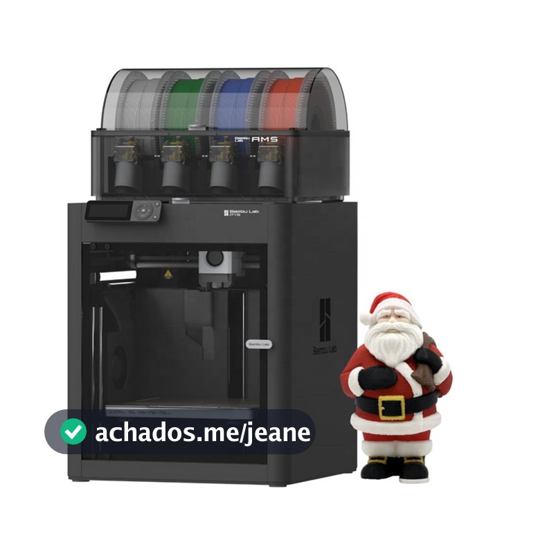 Impressora 3D Bambu Lab FDM Fechada P1S c/ AMS