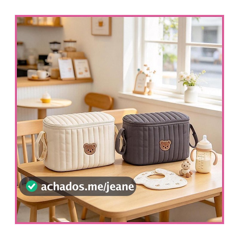 Bolsa Organizadora Para Carrinho De Bebê , Grande Capacidade , Portátil , Zíper , Com Alças , Viagem , Berço , Fraldas ,