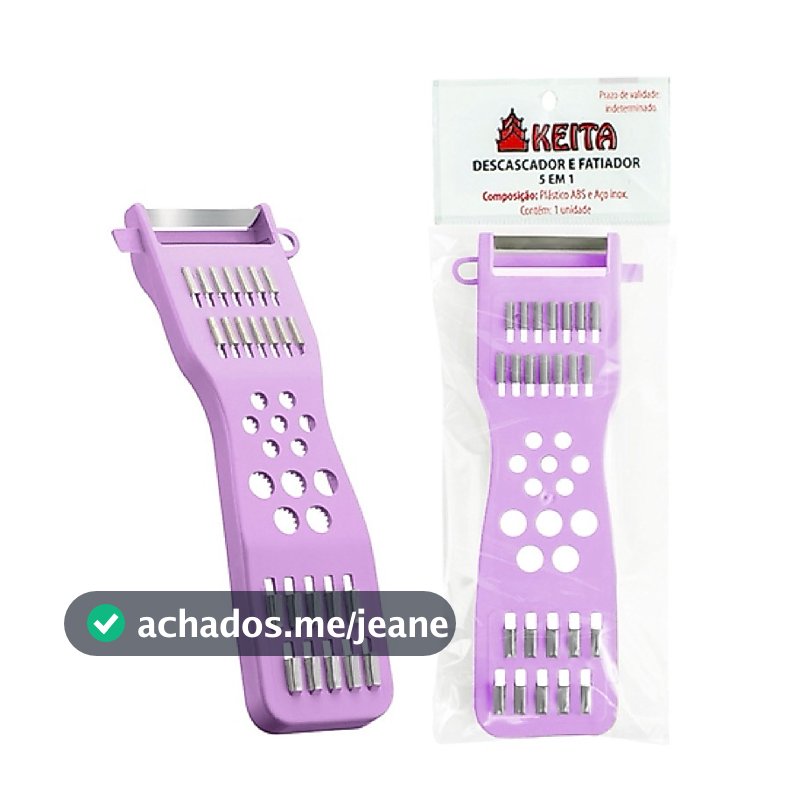 FATIADOR DESCASCADOR DE LEGUMES 5 EM 1 Legumes Verduras Frutas Manual Multifuncional KEITA