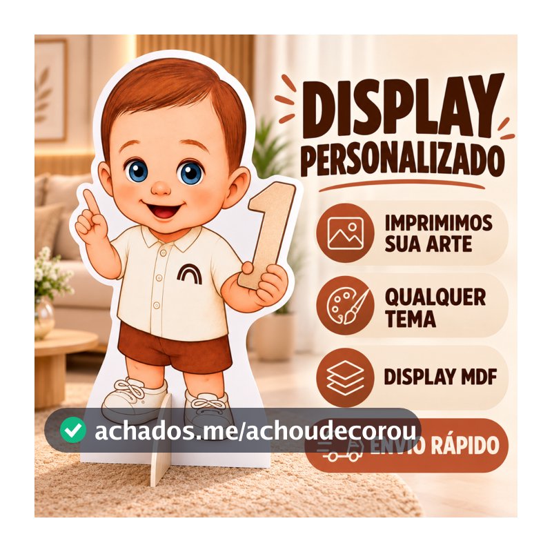 ENVIO RÁPIDO DISPLAY CHÃO MDF FOTO CRIANÇA - PARA FESTA PERSONALIZADO CARICATURA DESENHO - DECORAÇÃO INFANTIL