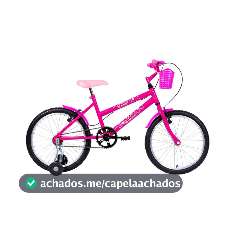 Bicicleta Aro 20 Infantil MTB Girl Com Roda Lateral Tridal Bike