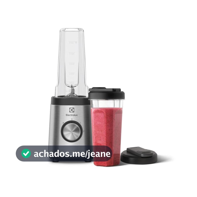Liquidificador Portátil Electrolux Sport Blender 320W Efficient Inox c/ 2 garrafas (BSE20)