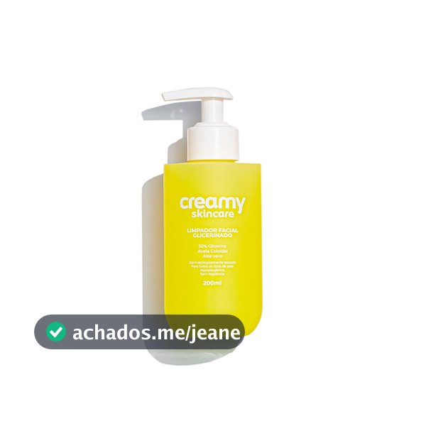 Limpador Glicerinado - Limpador Facial Pele Sensível - Creamy Skincare - 200ml