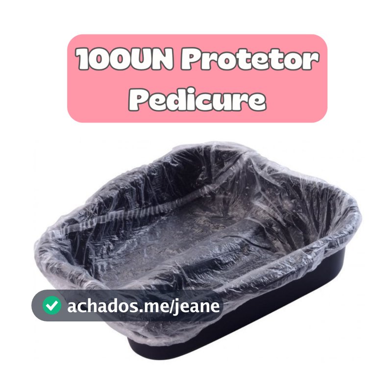 Kit 100UN Protetor Plástico Bacia PEDICURE para Salão de Beleza Clinica de Estética Higipratic