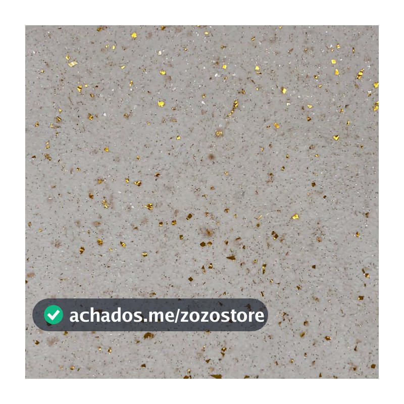 Kit Papel De Parede Líquido Premium Dourado + Espátula