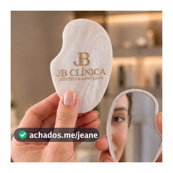 Espelho de Bolsa glow Personalizado Acrílico Presente Mimo Estojo Maquiagem
