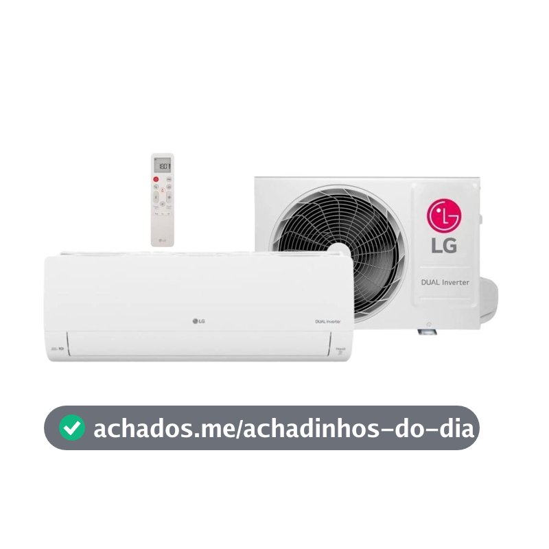 Ar Condicionado LG DUAL Inverter AI Voice 12000 BTUs Quente e Frio 220V S3-W12JA31D