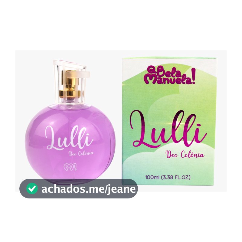 Deo Perfume/Colônia Lulli 100ml Q Bela Manuela!-
