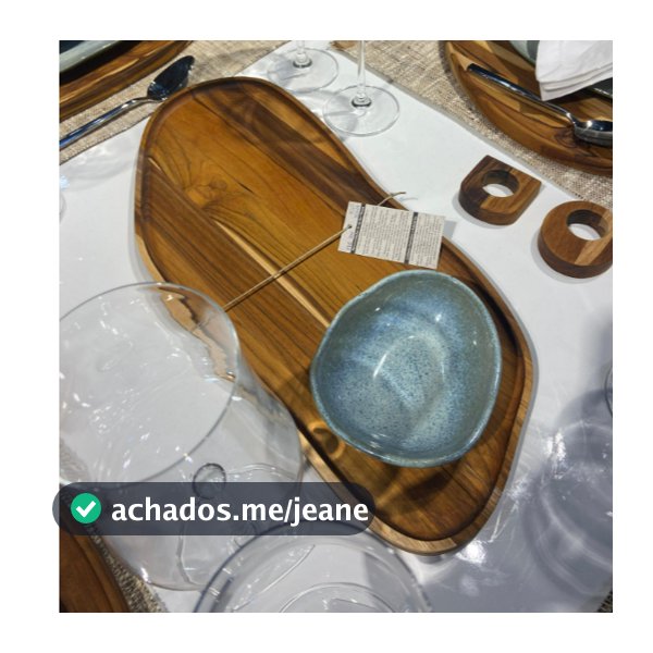 Tábua Orgânica Servir Centro de Mesa Frios Decorar Cozinha – Madeira de Teca 50x24x2cm