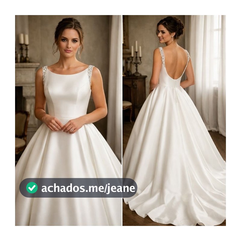 Vestido de noiva princesa clean