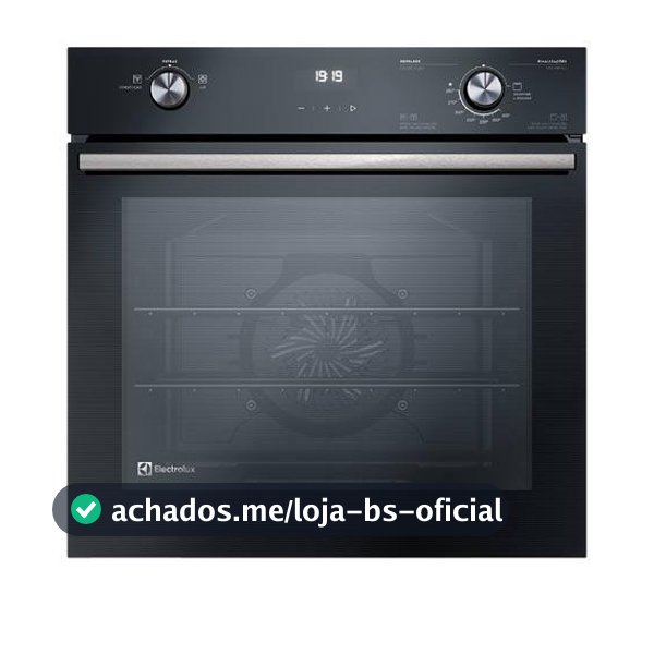 Forno a Gás de Embutir Electrolux Efficient com 80 Litros de Capacidade, Grill e Painel Full Touch Preto - OE8GH