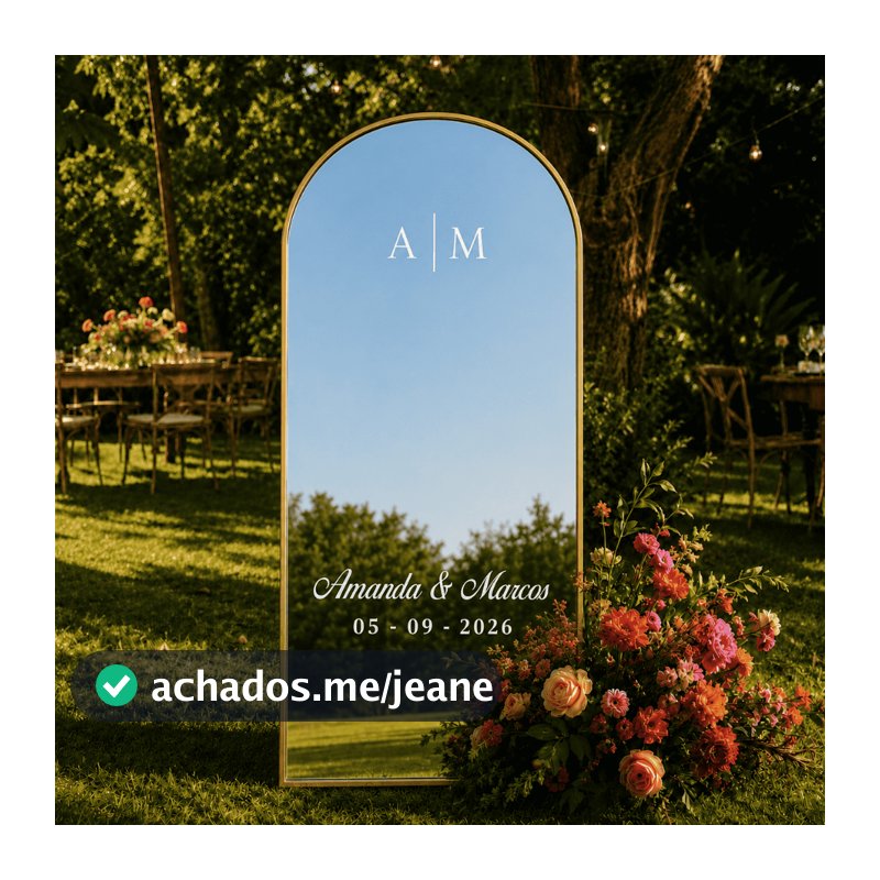 Adesivo para Espelho Casamento Personalizado | Decoração para Casamento | Alta Qualidade | LEIA O ANÚNCIO COMPLETO