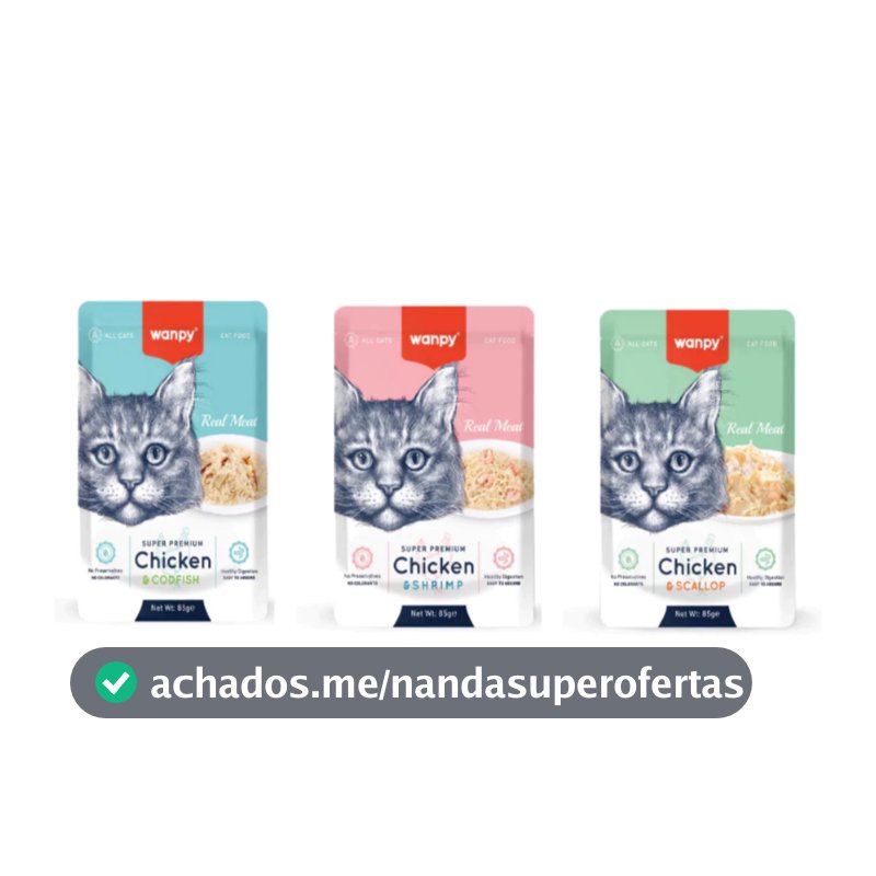 Sachê Wanpy Super Premium Petisco Para Gatos 85g