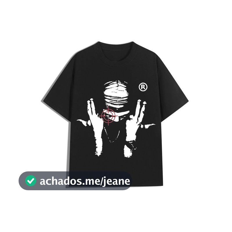 Camiseta Estilo Hip-Hop Y2K Vintage Camisa 100% Algodão Tshirt Unissex