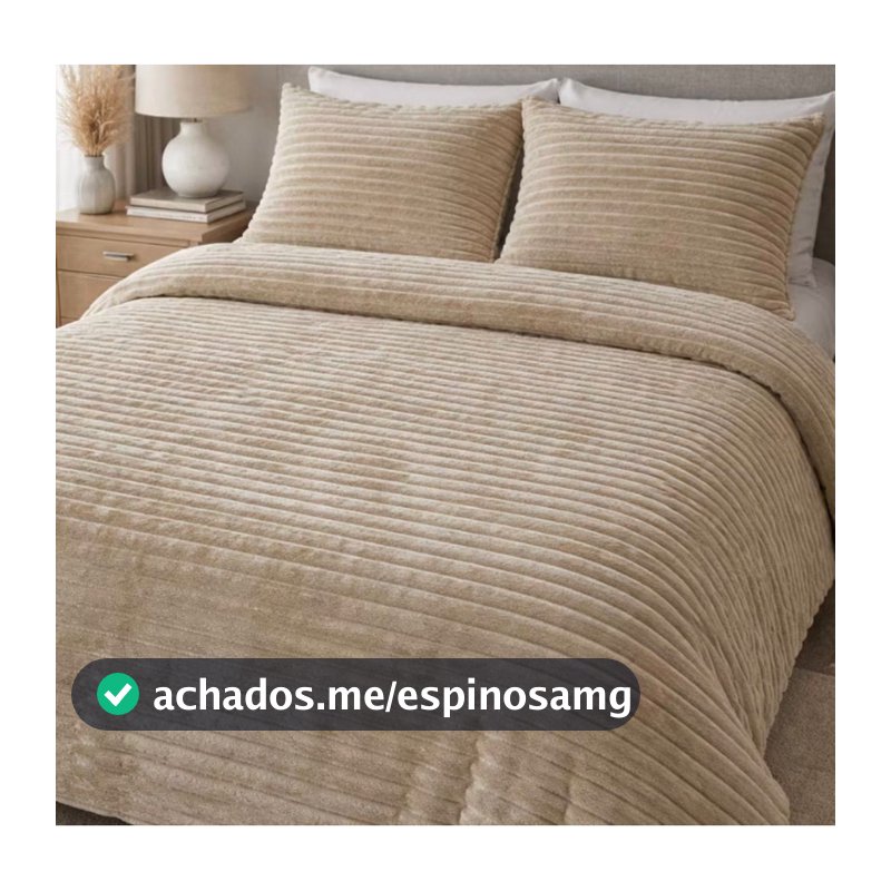 cobertor fofão canelado casal  3 peças, cobertor mede 2.60m x tamanho 2.20m e 02 fronhas mede 0.50cm x 0.70cm