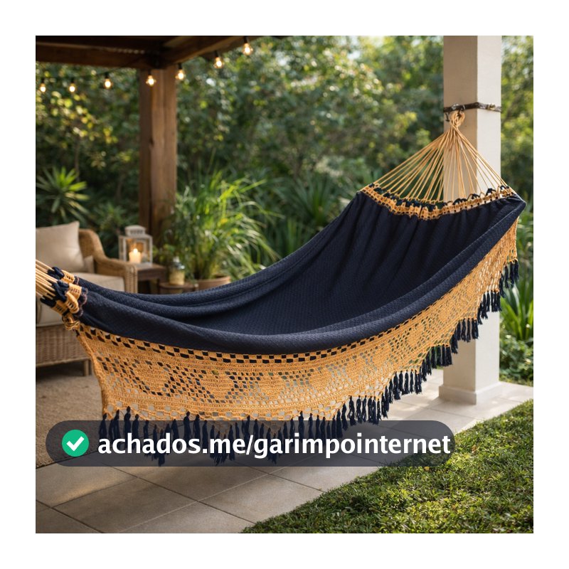 Rede De Dormir Casal Artesanal Bucho De Boi Luxo Gigante 4,5m De Algodão Reforçada Envio Imediato