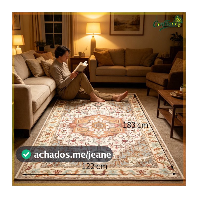 Large Non-Slip Living Room Rug 3m and 2m Jacquard Modern Geometric Decoration Various Prints