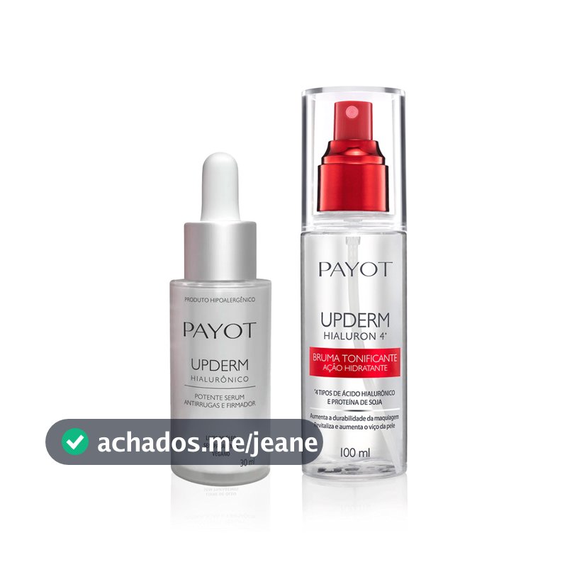 Kit Sérum Upderm Hialurônico + Bruma Tonificante Upderm Payot