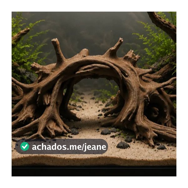 Arco de Tronco Flutuante - Decoração para Terrário e Aquário