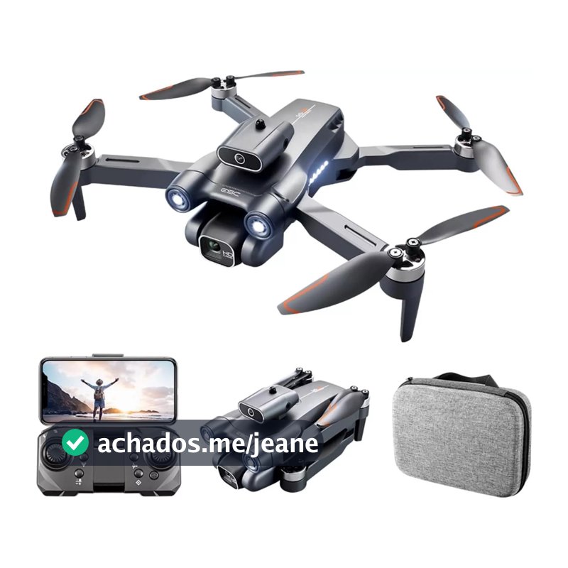Drone S1S Profissional Brushless com Câmera Dobrável 2 Bateria-EMLL