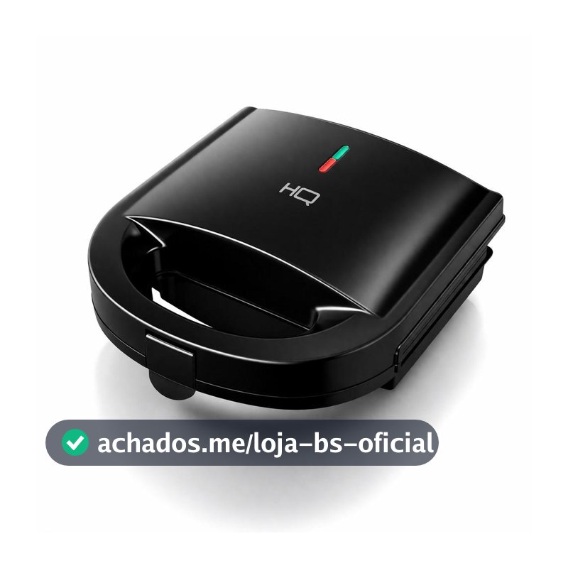 Sanduicheira e Grill HQ 750W Antiaderente Preto HQ-SG004