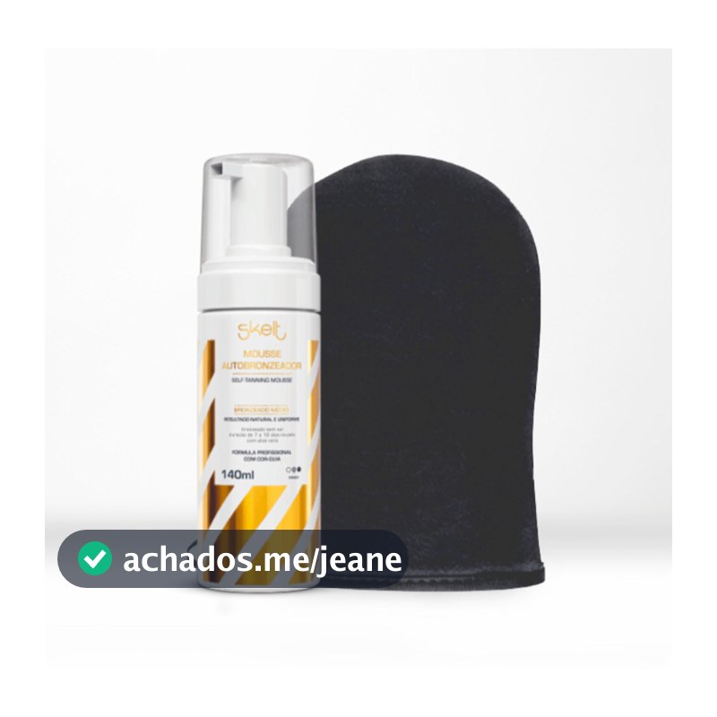 Kit Autobronzeador Iniciante Bronzeado Médio  - Mousse Autobronzeador + Luva Aplicadora