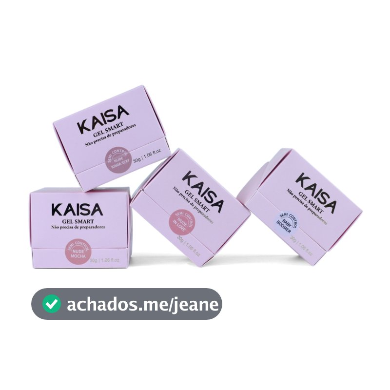 Gel Smart Kaisa 30g Gel Construtor UV Profissional Sem Preparadores para Cabine UV Nail Designer Unhas