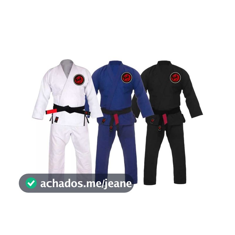 kiimono JiuJitsu Trançado Ultra Light Branco Reddragon