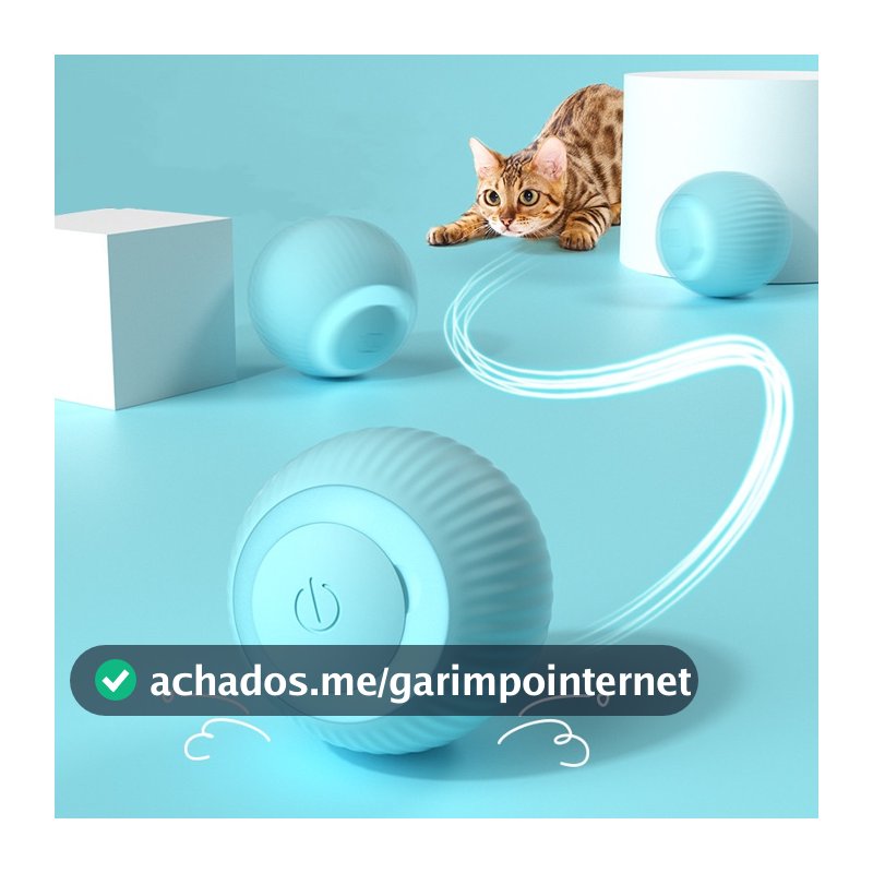 Gato Bola Brinquedo Elétrico Automático Rotação USB Recarga Brinquedos Interativos Interessante Gatinho Cão Acessórios