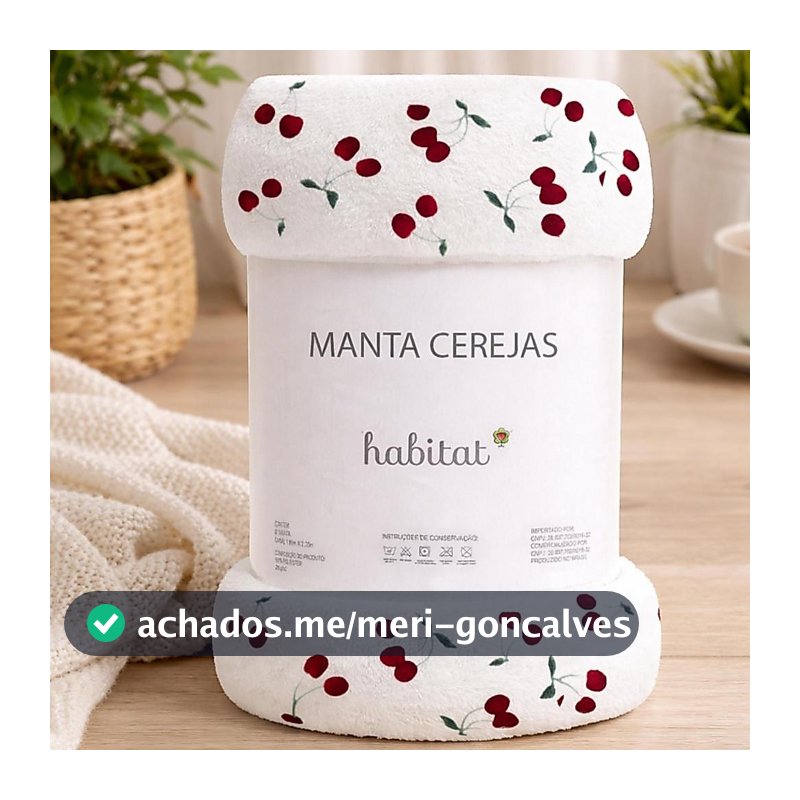 Manta Cobertor Microfibra Casal Queen Super Quentinha Toque Macio Cereja Habitat
