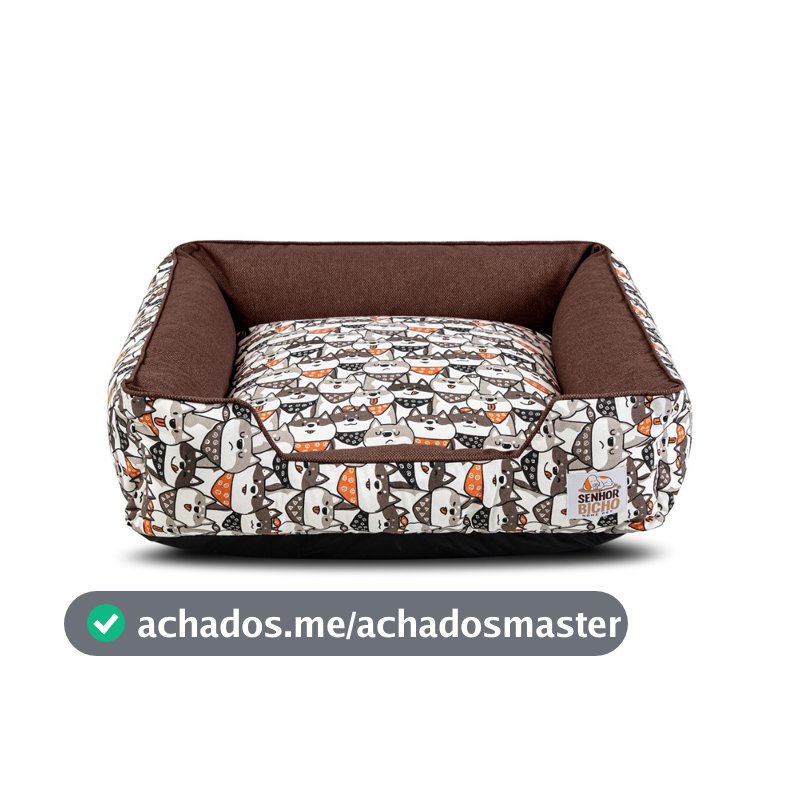 Cama de Cachorro Impermeável Caminha Pet com Zíper Pandora Várias Cores Confortável Fácil Limpeza