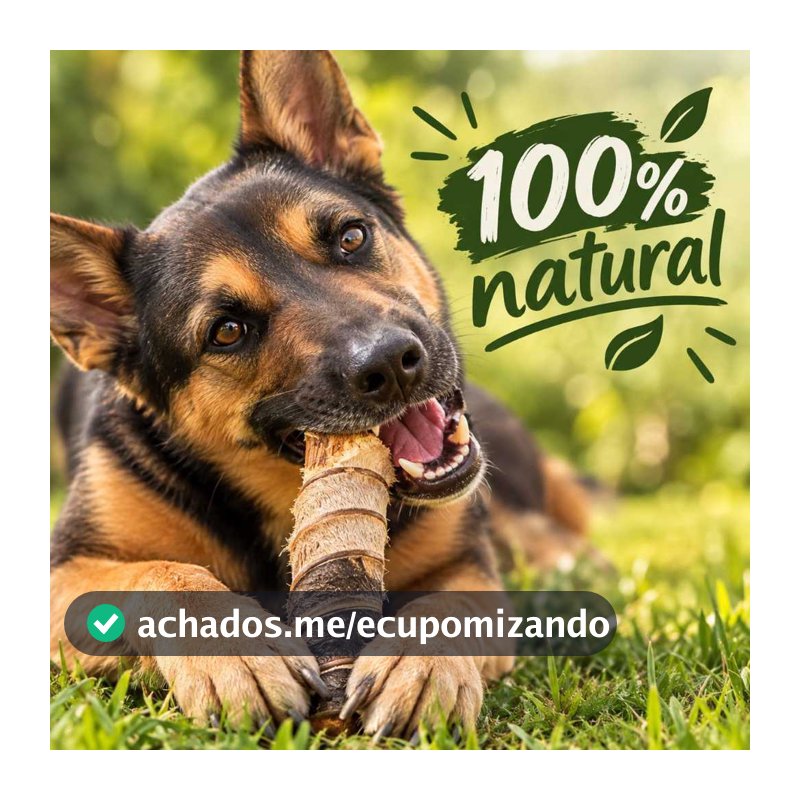 Mordedor para Cachorro - Tubão Power 100% Natural - Brinquedo Durável e Saudável