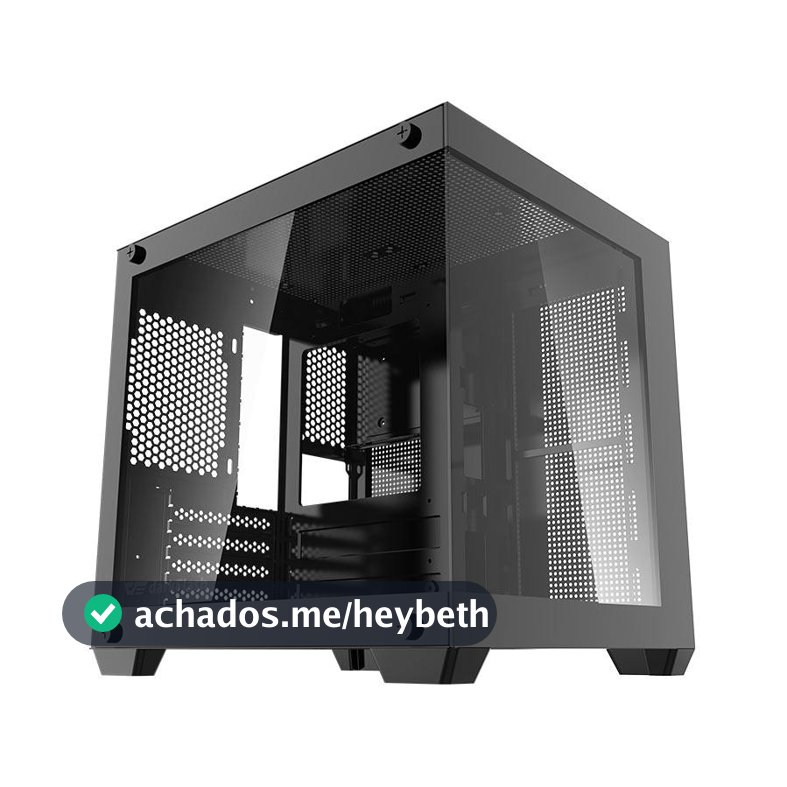 Gabinete Gamer Aigo Darkflash Durin D275M, Mid-Tower, Lateral de Vidro, Preto, DURIN-D275M-BK