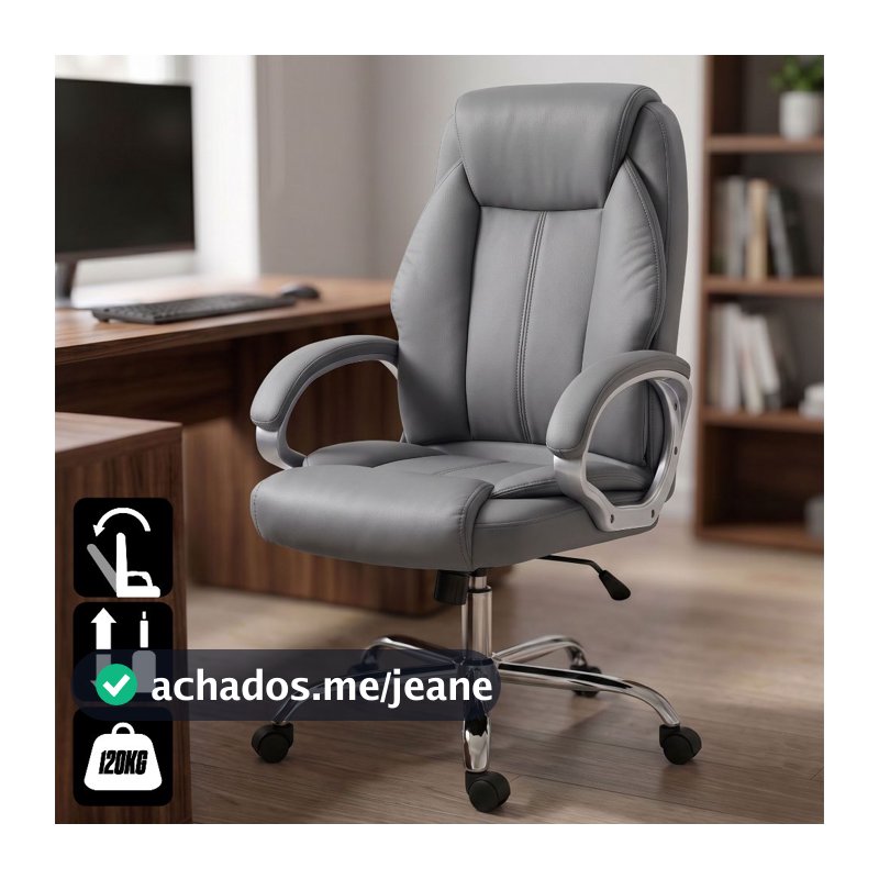 Cadeira Presidente Executiva Ergonômica com Acabamento Premium